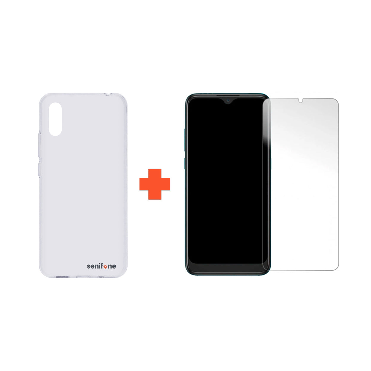 Senifone S1 Transparante hoes en Screenprotector Bundel
